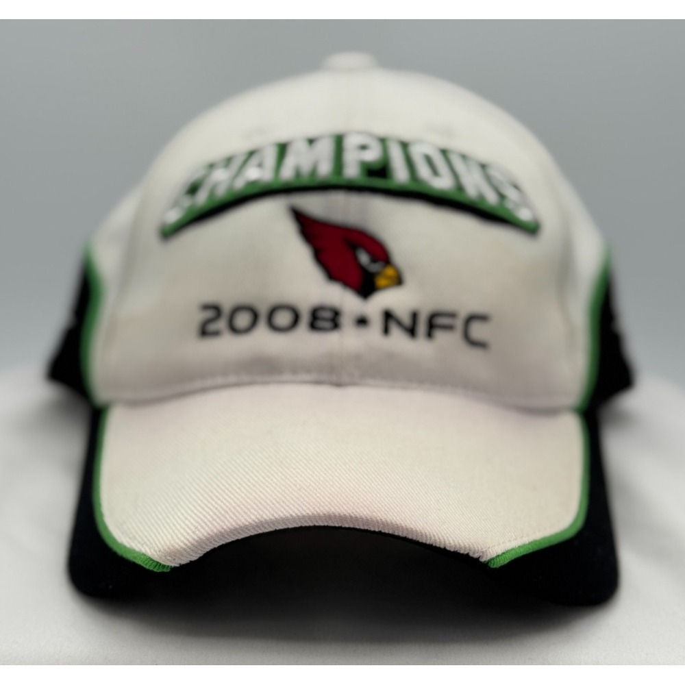 Arizona Cardinals 2008 NFC Champions Hat / Cap - White - NFL Team Apparel - OSFA